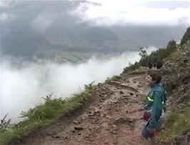 The disappointing view from partway up Ben Nevis